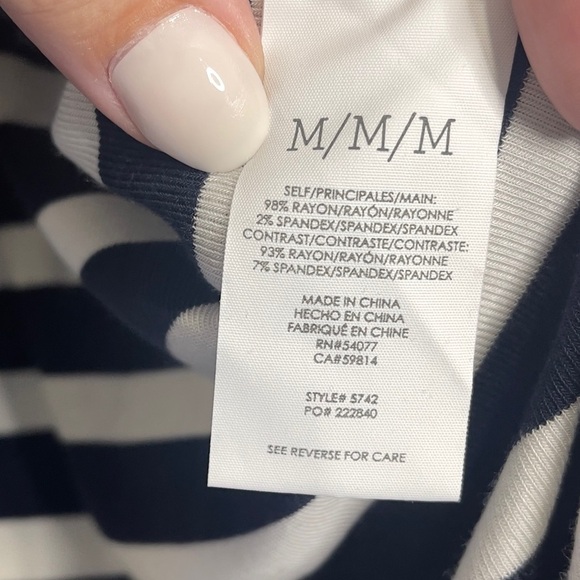 Cabi 5742 Lighthouse Long Sleeve Top - Size M - Picture 3 of 6